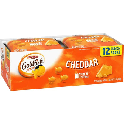 Cheddar Cheese Crackers, Snack Packs, 1 Oz, 12 CT Multi-Pack Tray