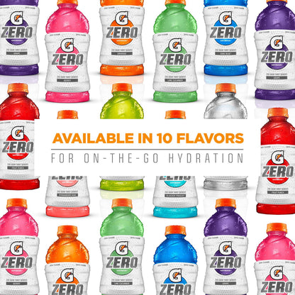 Gatorade Zero Sports Drinks, Berry/Glacier Cherry/Glacier Freeze Variety Pack, 12 fl oz, 18 Count