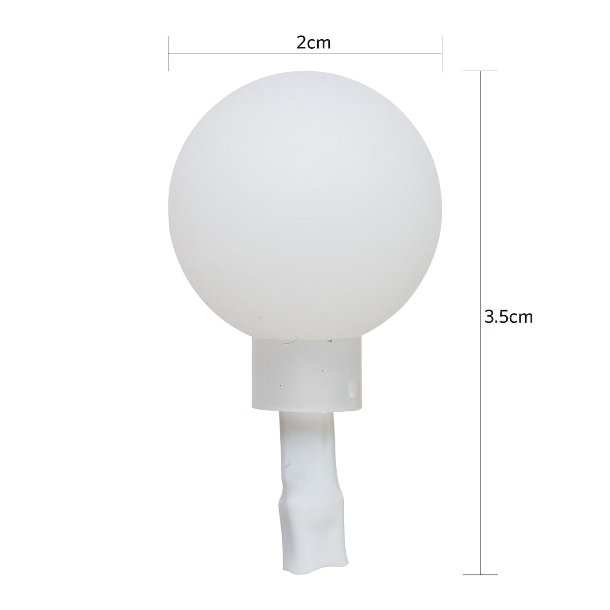 Mainstays Indoor 50-Count LED Globe Lights, with Frosted White G20 Globes, AC-Adaptor, 4.5 Volts