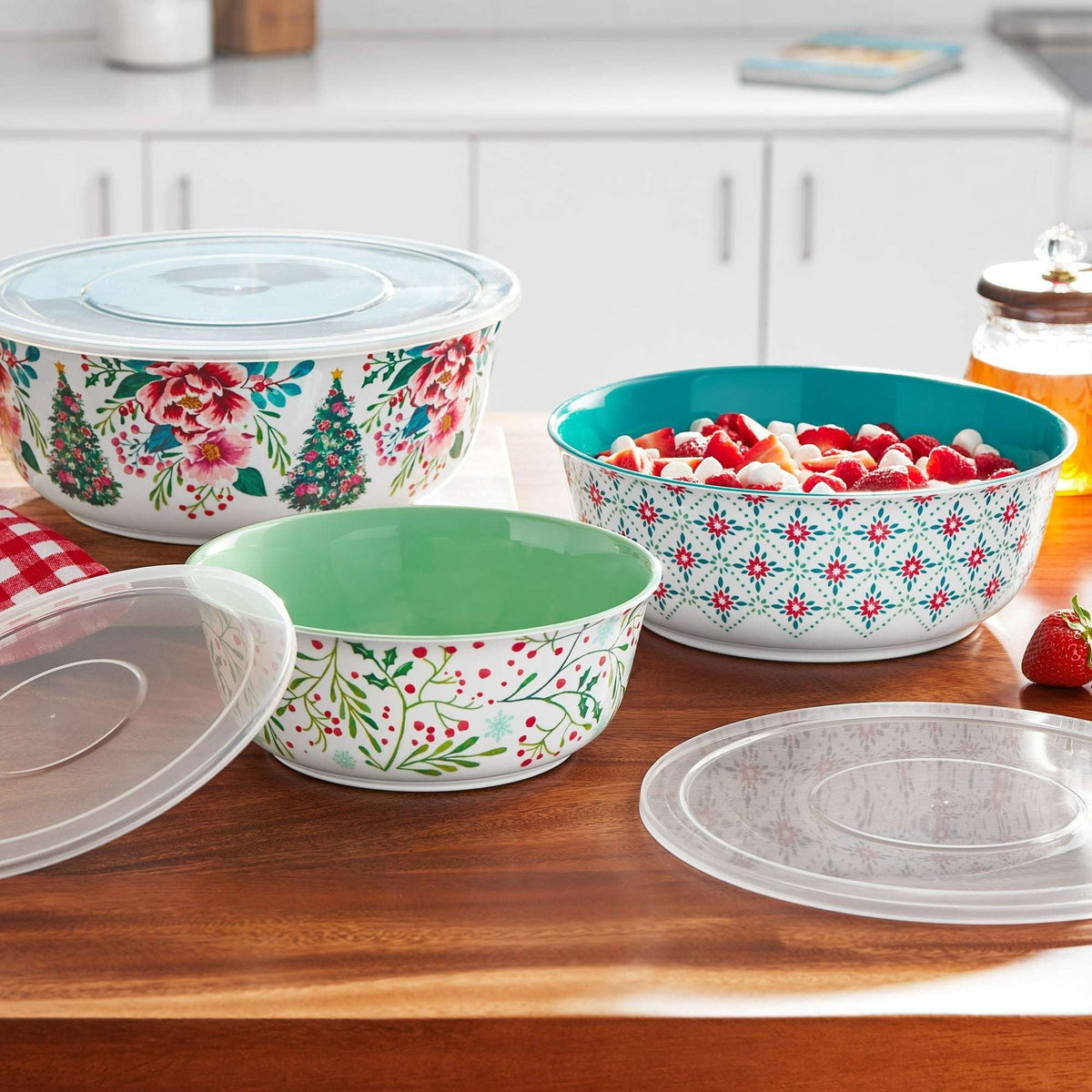 The Pioneer Woman 6-Piece Merry Meadows Melamine Bowl Set