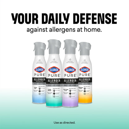 Clorox PURE Allergen Neutralizer Daily Air Spray, Clean Breeze, 8 oz Bottle
