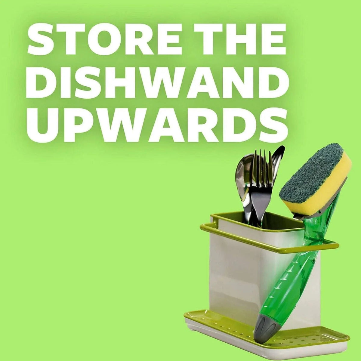 2.5 in. x 9.5 in. Soap-Dispensing Dishwand - Yellow/Green (4/Carton)