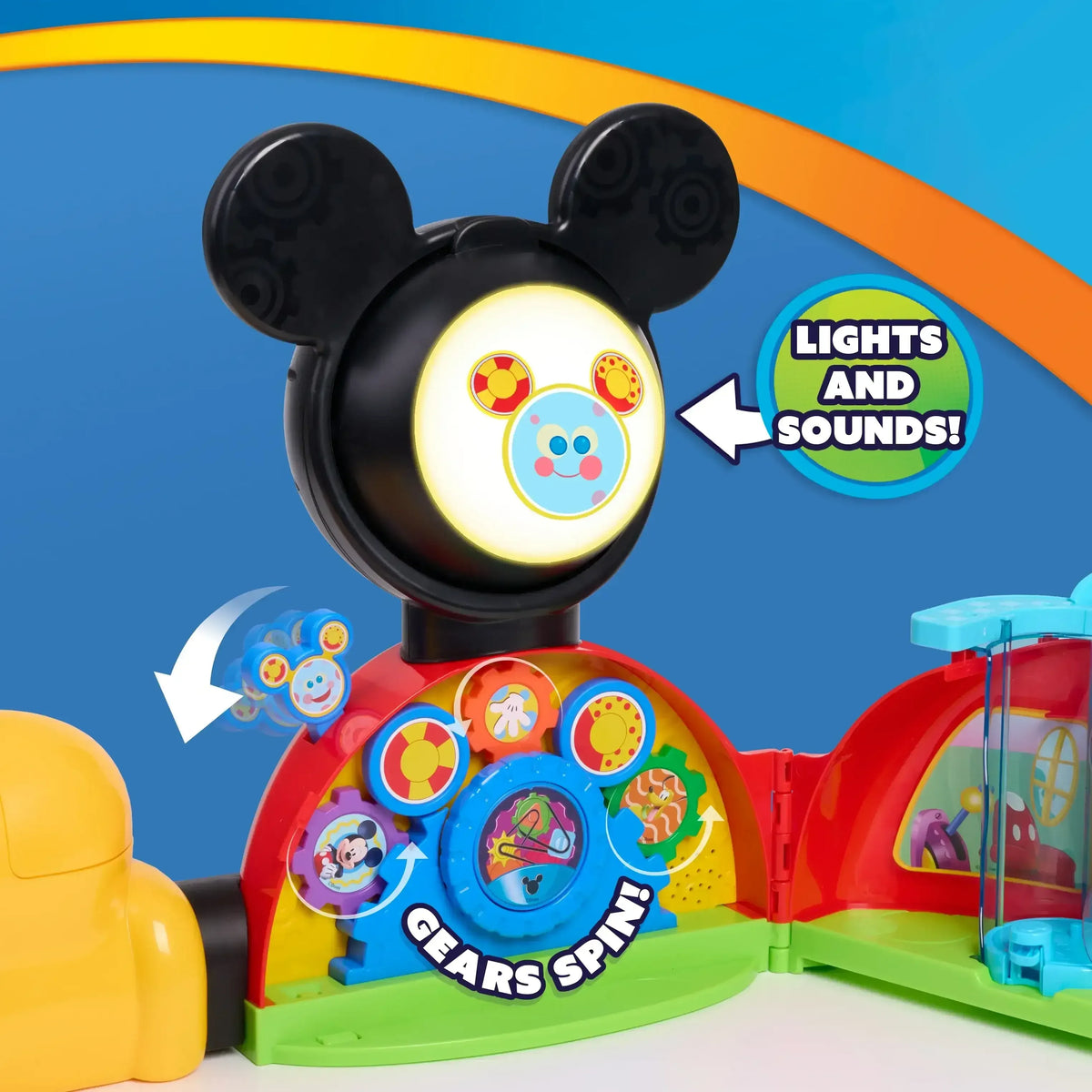 Disney Jr. Mickey Mouse 28-inch Clubhouse Deluxe Playset, 16-pieces, Kids Ages 3 and up