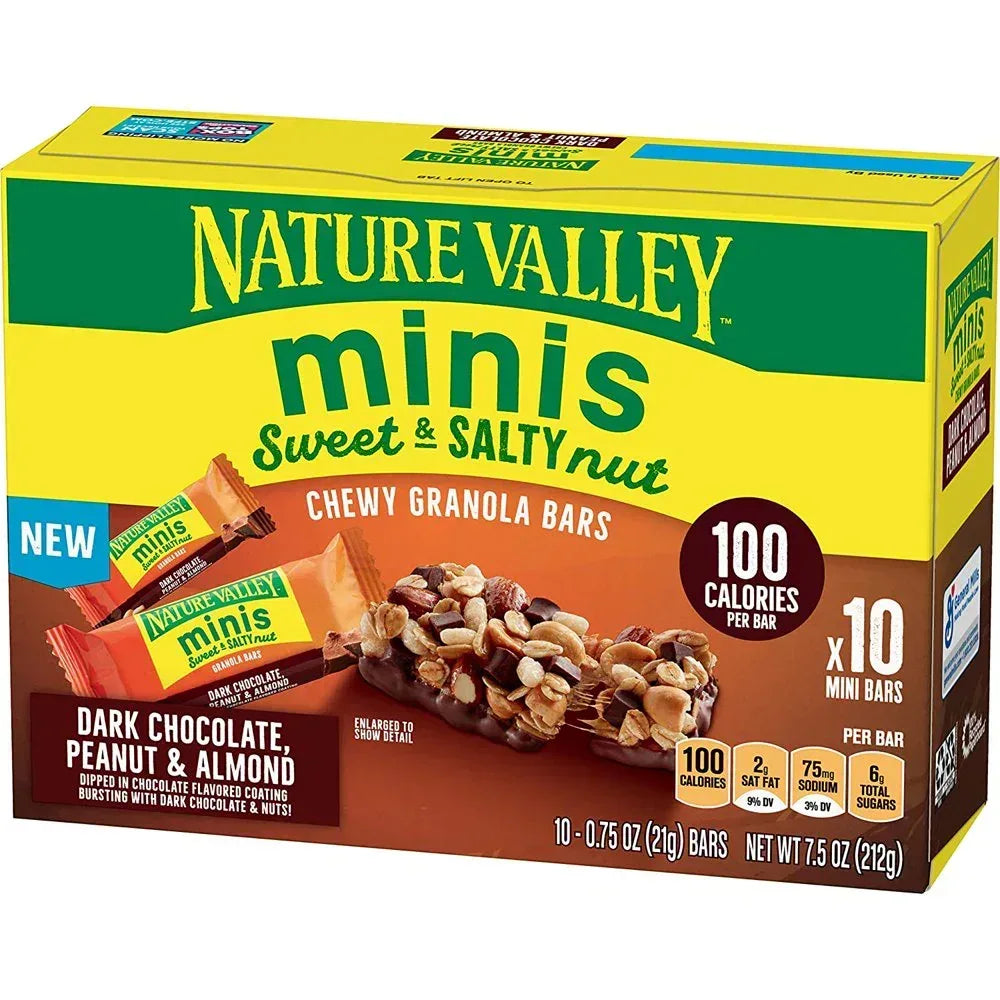 Sweet & Salty Nut Minis, Dark Chocolate Peanut & Almond, 7.5 Oz