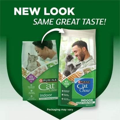 Purina Cat Chow Hairball & Healthy Weight, Indoor Dry Cat Food, Chicken, 3.15 lb Bag