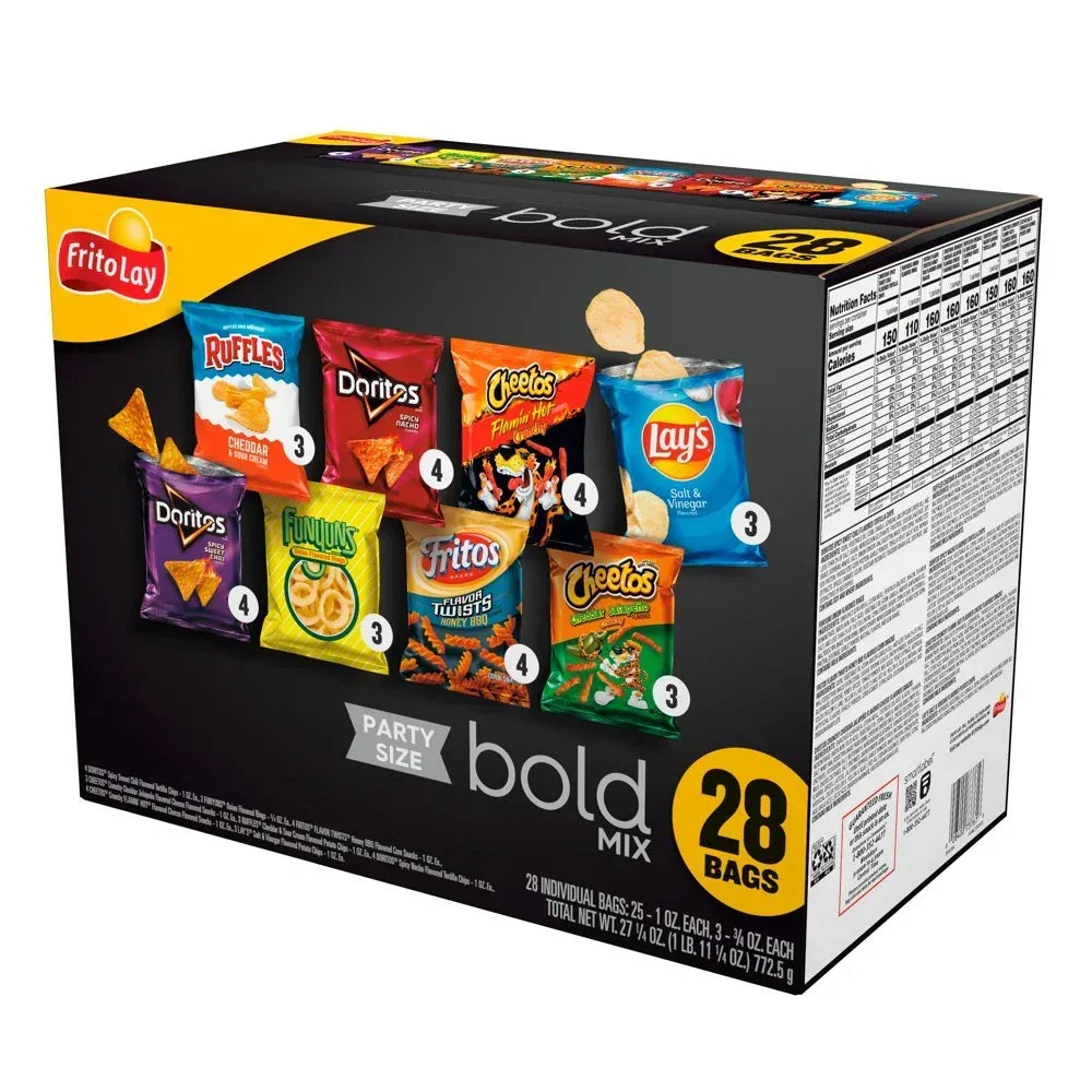 Bold Mix Variety Pack Snack Chips, 28 Count Multipack