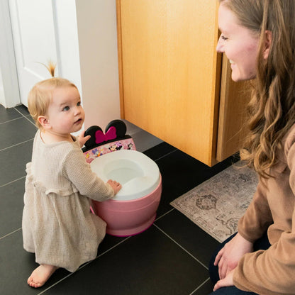 FVLOENG Potty Training Seat for Kids Boys Girls,3 in 1 Toddler Toilet,Potty Training Toilet with Urinals, Toddler Step Stool Ladder and Splash Guard Anti-Slip with Soft Cushion (Pink)