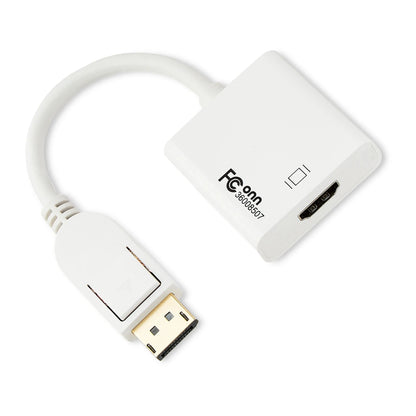 onn DisplayPort to HDMI Converter Adapter with Audio - Supports 4K & 1080p for Laptop/PC to Monitor, Projector, HDTV，6ft Cable