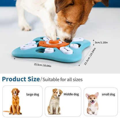 Pet Deluxe Dog Puzzle Toys, Treat Dispensing Dog Enrichment Toys for IQ Training and Brain Stimulation, Interactive Mentally Stimulating Toys as Gifts for Puppies, Cats, Dogs