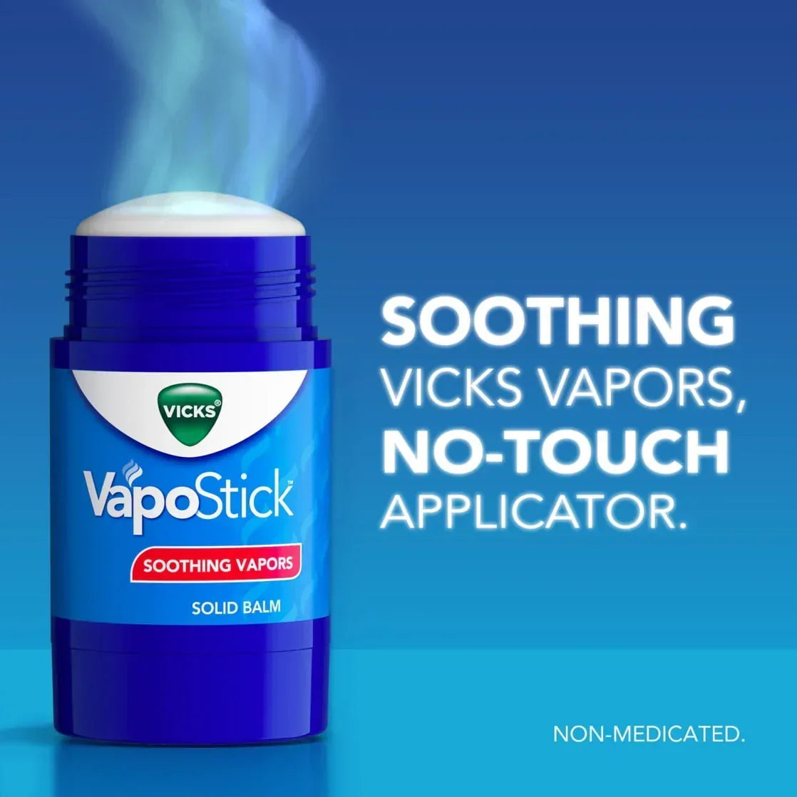 Vicks Vapo Stick Invisible Solid Balm for Sinus Relief, 1.25 oz