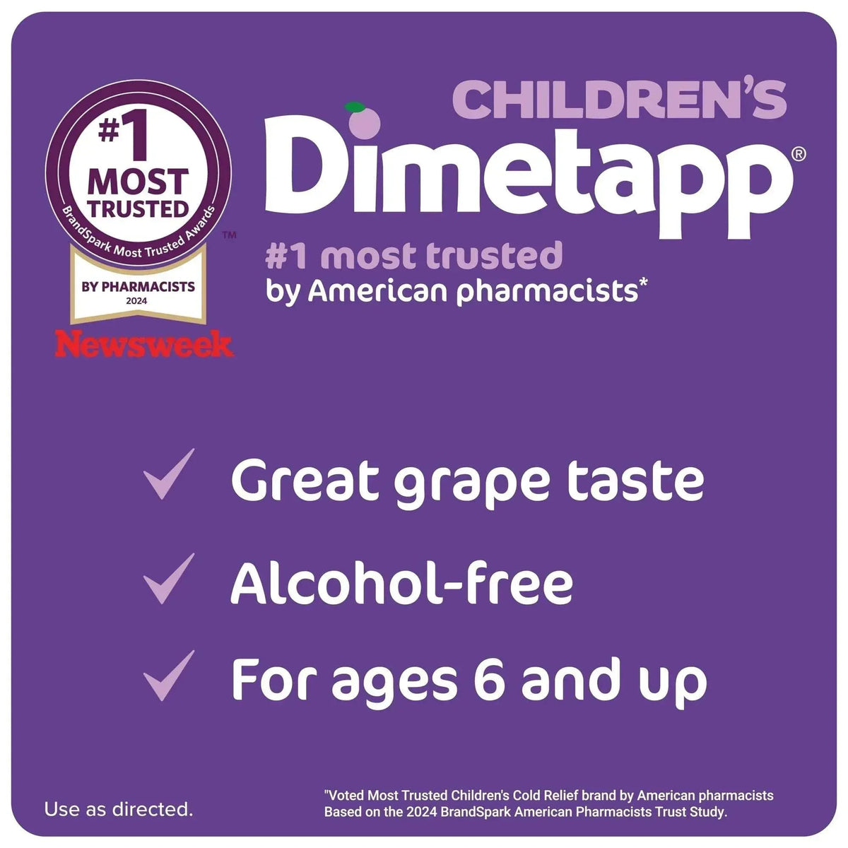 Children’s Dimetapp Multi-Symptom Flu Liquid, Fever, Cough & Cold Relief, 4 fl oz