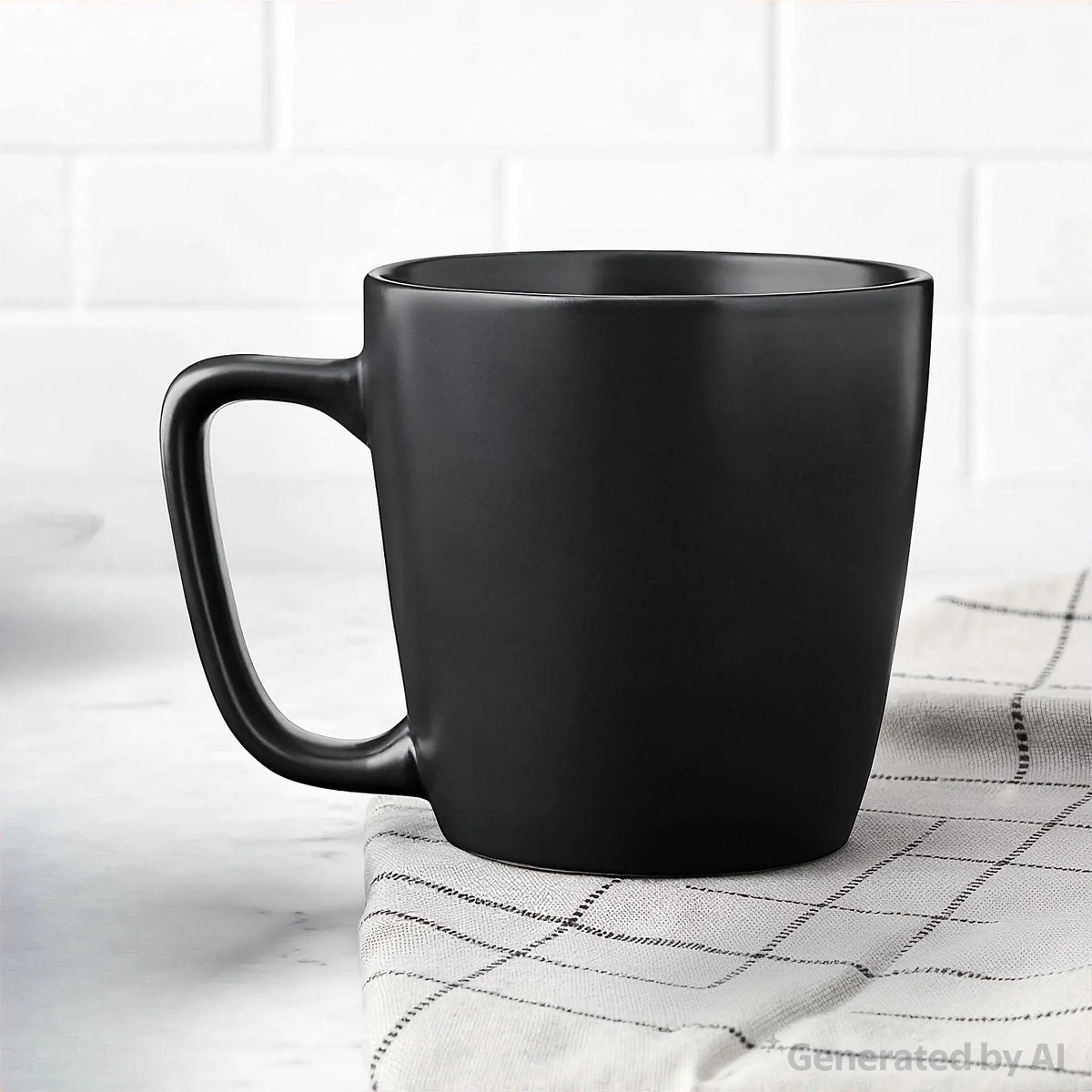 Mainstays Alessandra 14oz Solid Matte Black Stoneware Mug