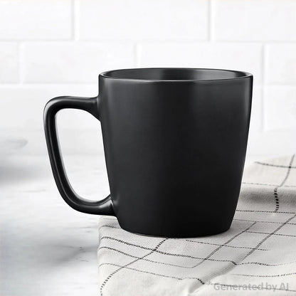 Mainstays Alessandra 14oz Solid Matte Black Stoneware Mug