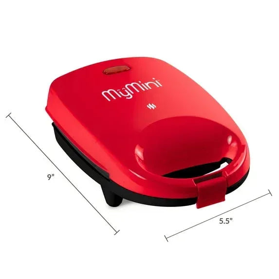 MyMini Sandwich Maker Grill, 520 watts, Red