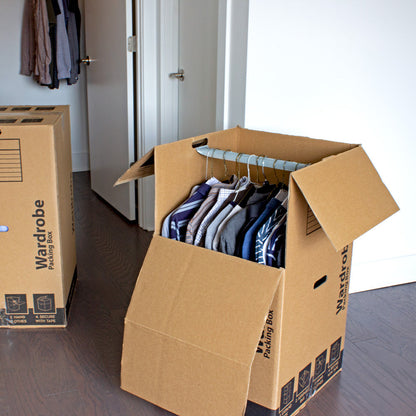 Pen+Gear Moving Wardrobe Box, 20 in. x 20 in. x 34 in., Kraft, 1 Box
