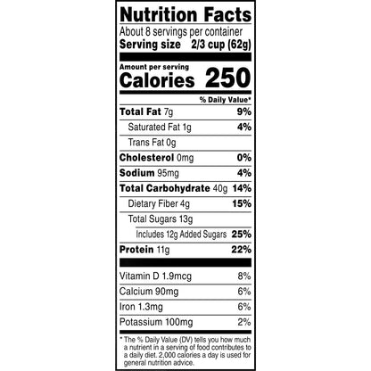 Quaker Maple & Brown Sugar Flavored Protein Granola, 18 oz
