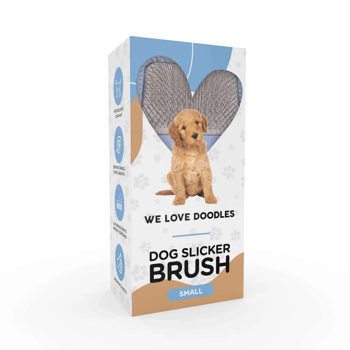 We Love Doodles Dog Slicker Brush - Dog Brush for Grooming Pet Hair, Poodle / Goldendoodle Brush