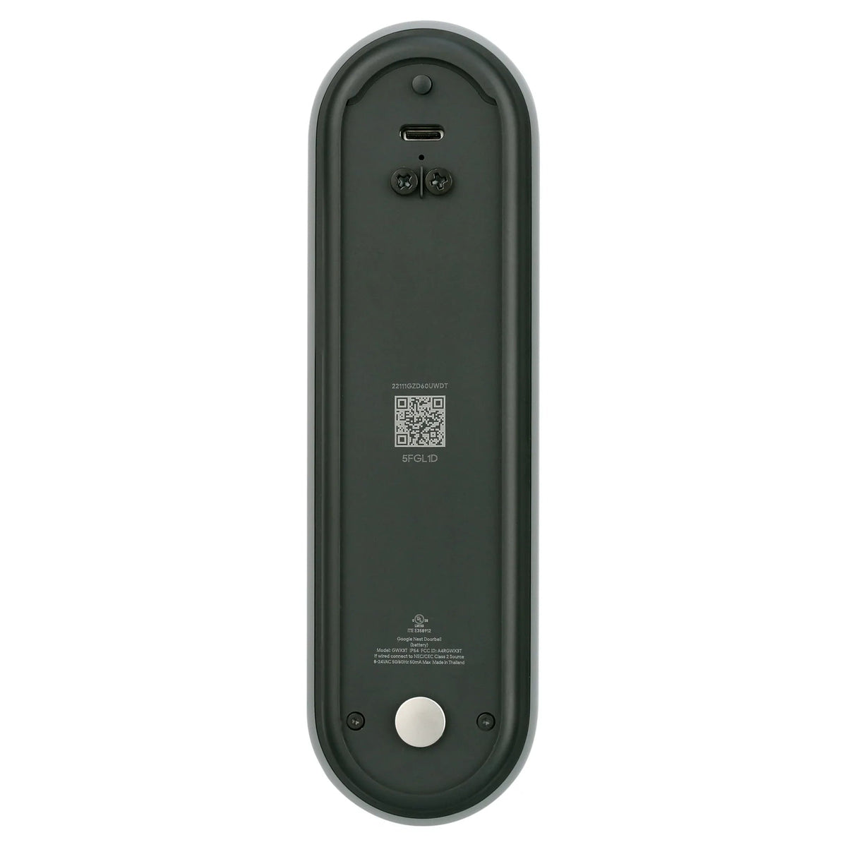 Google Nest DBELLBA Video Doorbell (Battery, Ash)