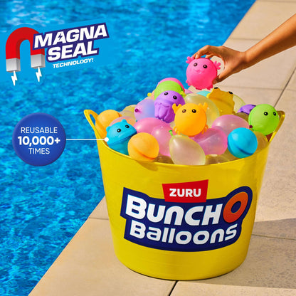 Bunch O Balloons Reusable Water Balloons 6 Pack by ZURU, Self Sealing Pool Beach Toys for Kids, Teens & Adults Ages 3 +