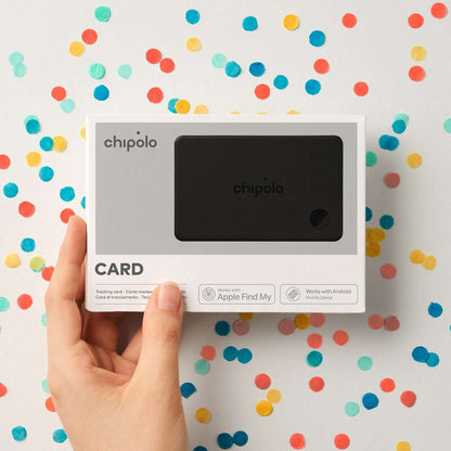 Chipolo CARD - Rechargeable Wallet Tracker Card, Bluetooth Tracker, Item Locator, Passport Finder Compatible with Apple Find My or Find Hub with Call Your Phone & Out of Range Alerts for Android