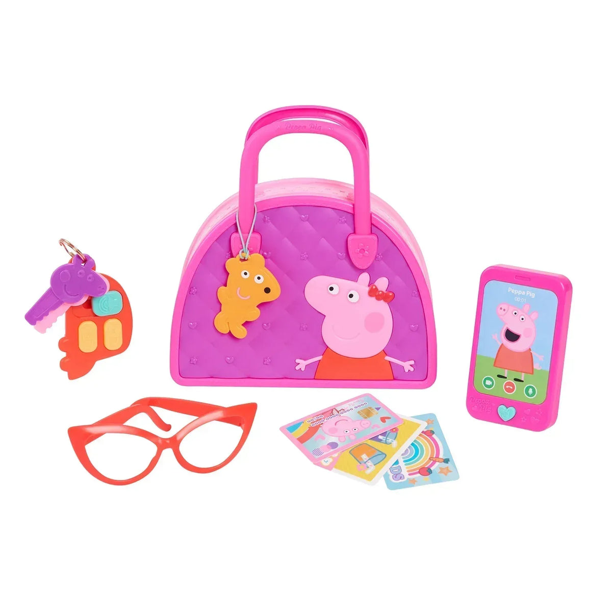 Peppa Pig Bag Set, 9-pieces, Dress up & Pretend Play, Toddler Toys for Ages 3 up