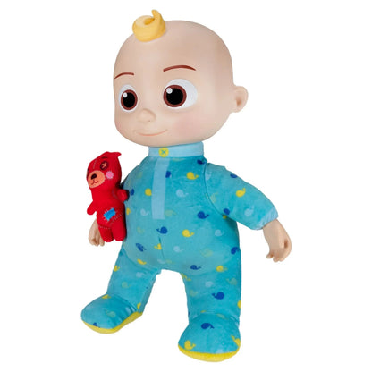 CoComelon Musical Bedtime JJ 12 inch Doll - Soft Plush Body – Includes Feature Plush and Small Teddy Bear Plush