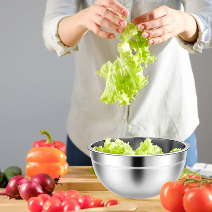 TINANA Mixing Bowls with Lids: Stainless Steel Mixing Bowls Set, Metal Nesting Mixing Bowls for Kitchen, 7/4.5/3.0/2.0/1.5/1.0/0.7QT, Great for Prep, Baking, Serving