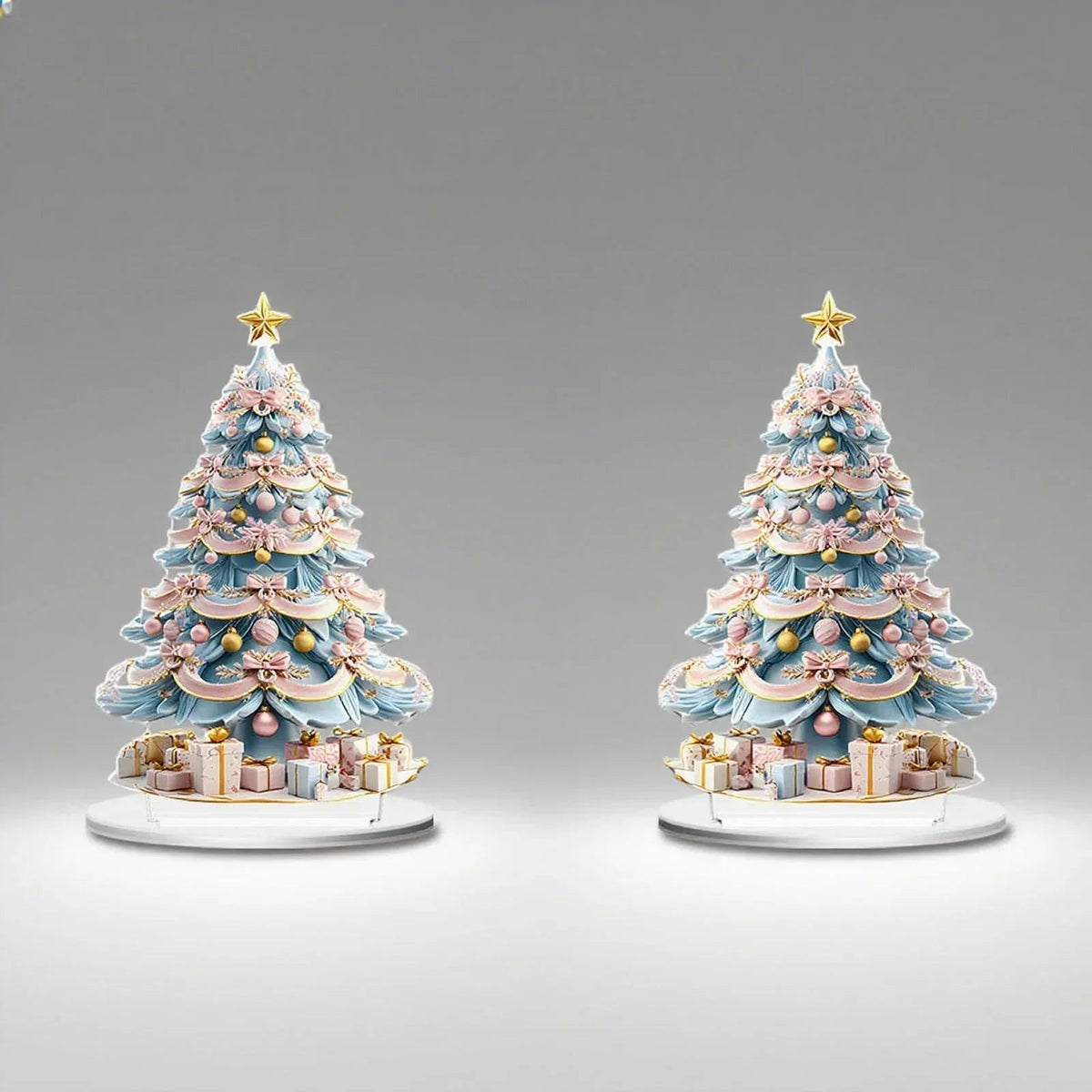 Costeam Christmas Tree Christmas Acrylic Ornaments Home Decorations Festive Xmas Hanging Decor for Indoor Home Holiday Party Family Gatherings Cute Lightweight Acrylic Ornaments