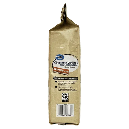 Great Value Cinnamon Vanilla Ground Coffee, 12 oz