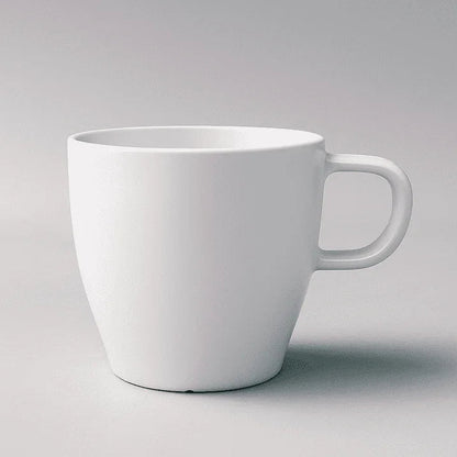 Coffee Cups Set of 6, 300ml (10oz) Eco-Friendly Shatter-Resistant Mugs with Ergonomic Handles | Premium Stone-Effect Resin, Porcelain Feel | Ideal for Commercial & Home Use, Dishwasher Safe