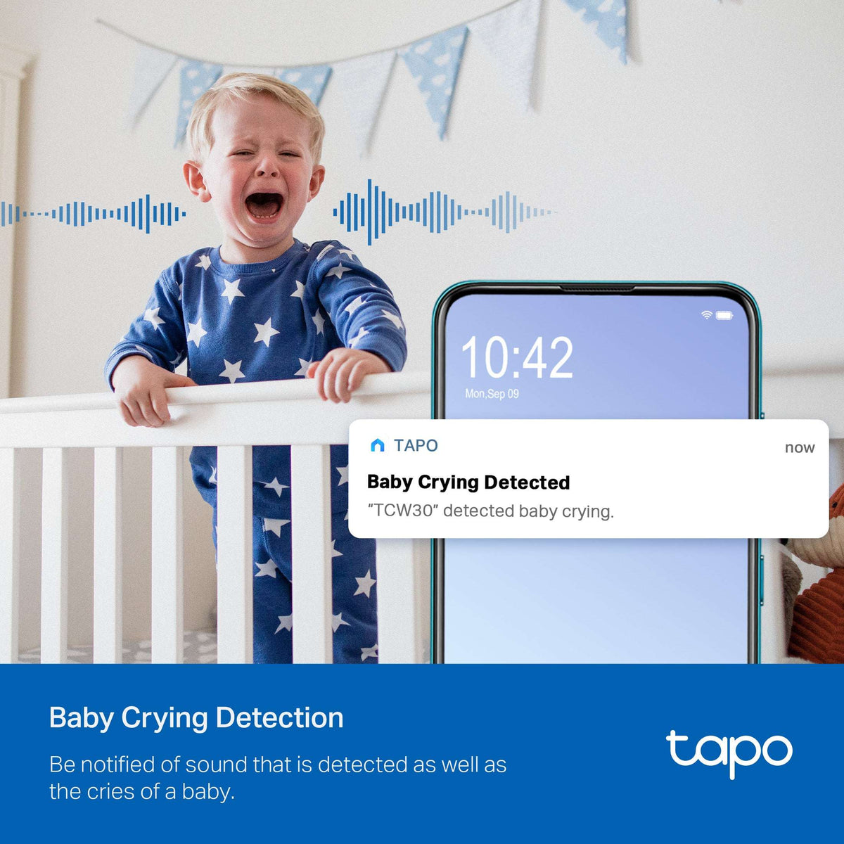 TP-Link Tapo TCW30 Indoor/Outdoor HD Security Camera with Pan/Tilt, Sound & Light Alarm, AI Detection & Local Storage — Enjoy 24/7 Coverage with No Subscription Costs