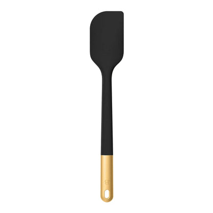 Beautiful 6-Piece Silicone Kitchen Utensil Tool Set with Rotating Rack, Black Sesame by Drew Barrymore