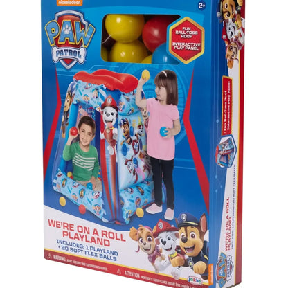 Paw Patrol Preschool Indoor Inflatable Ball Pit Playland Includes 20 Soft Flex Balls Child 2 Years Blue