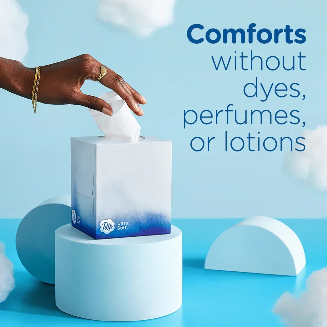Puffs Ultra Soft Facial Tissues, 4 Count