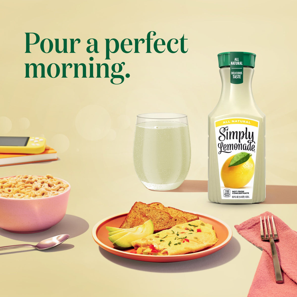 Simply Lemonade Bottle, 52 fl oz