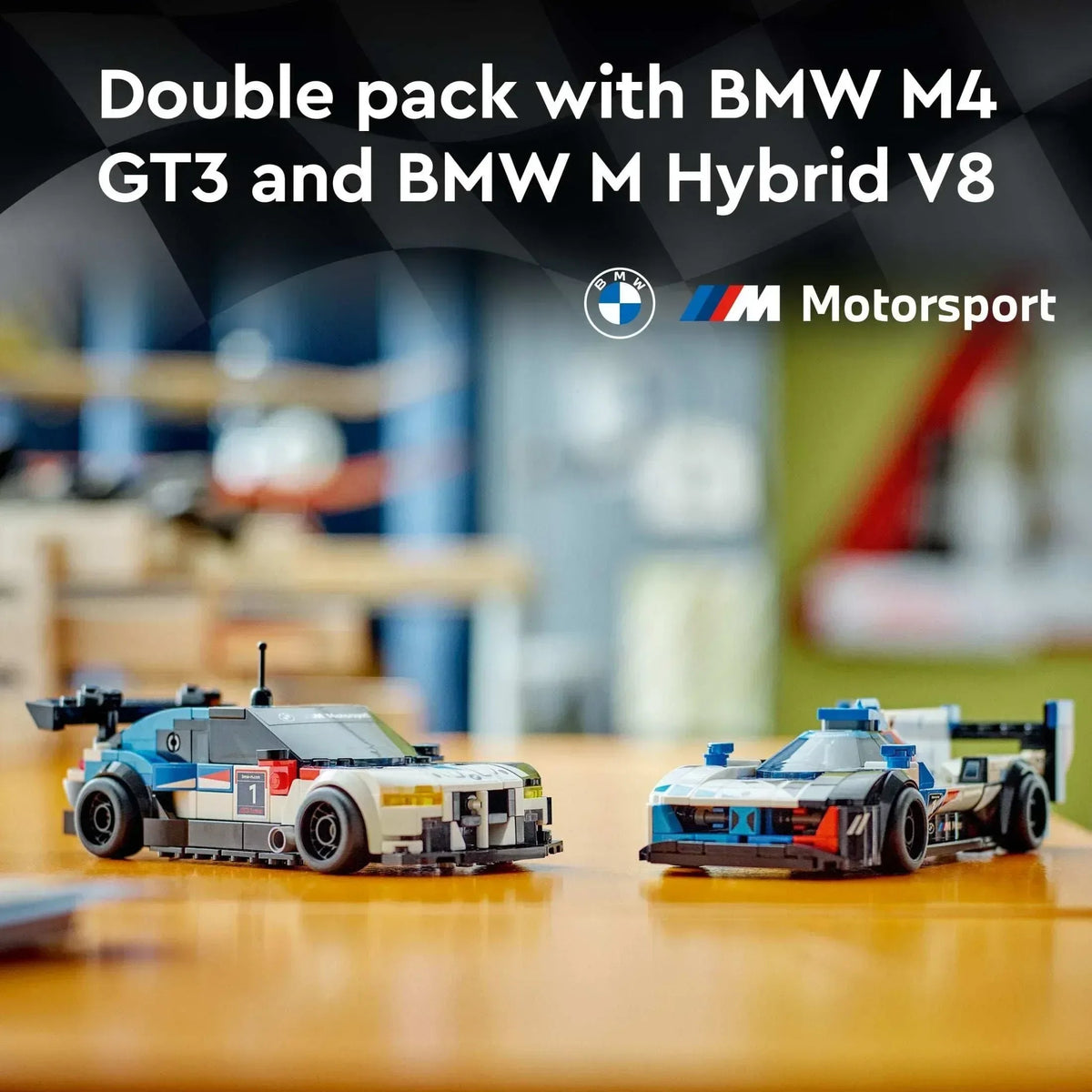 LEGO Speed Champions BMW M4 GT3 &amp; BMW M Hybrid V8 Building Toys - Race Car Toys for Kids, Boys &amp; Girls, Ages 9+ - Gift for Christmas - W/ 2 Minifigures - 7692