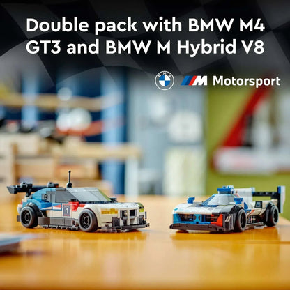 LEGO Speed Champions BMW M4 GT3 &amp; BMW M Hybrid V8 Building Toys - Race Car Toys for Kids, Boys &amp; Girls, Ages 9+ - Gift for Christmas - W/ 2 Minifigures - 7692