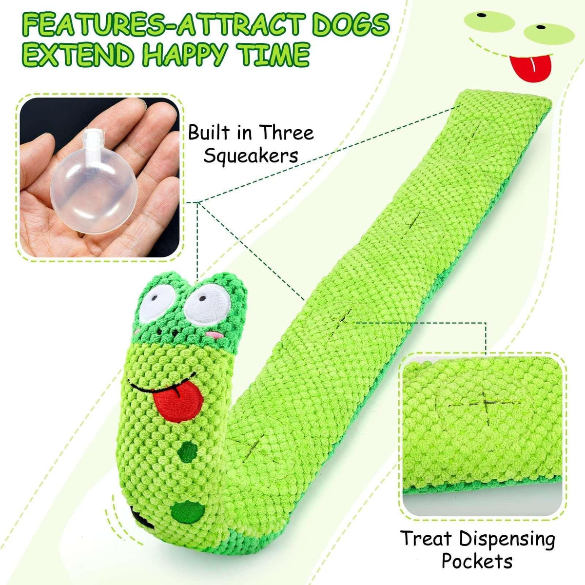 Pet Deluxe Squeak Dog Toys Stress Release Game for Boredom, Dog Puzzle Toy IQ Training, Dog Snuffle Toys Foraging Instinct Training Suitable for Small Medium and Large Dogs