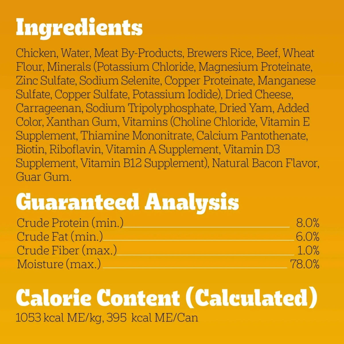 Pedigree Chopped Ground Dinner Beef Bacon & Cheese Flavor Adult Wet Dog Food, (12) 13.2 oz Cans