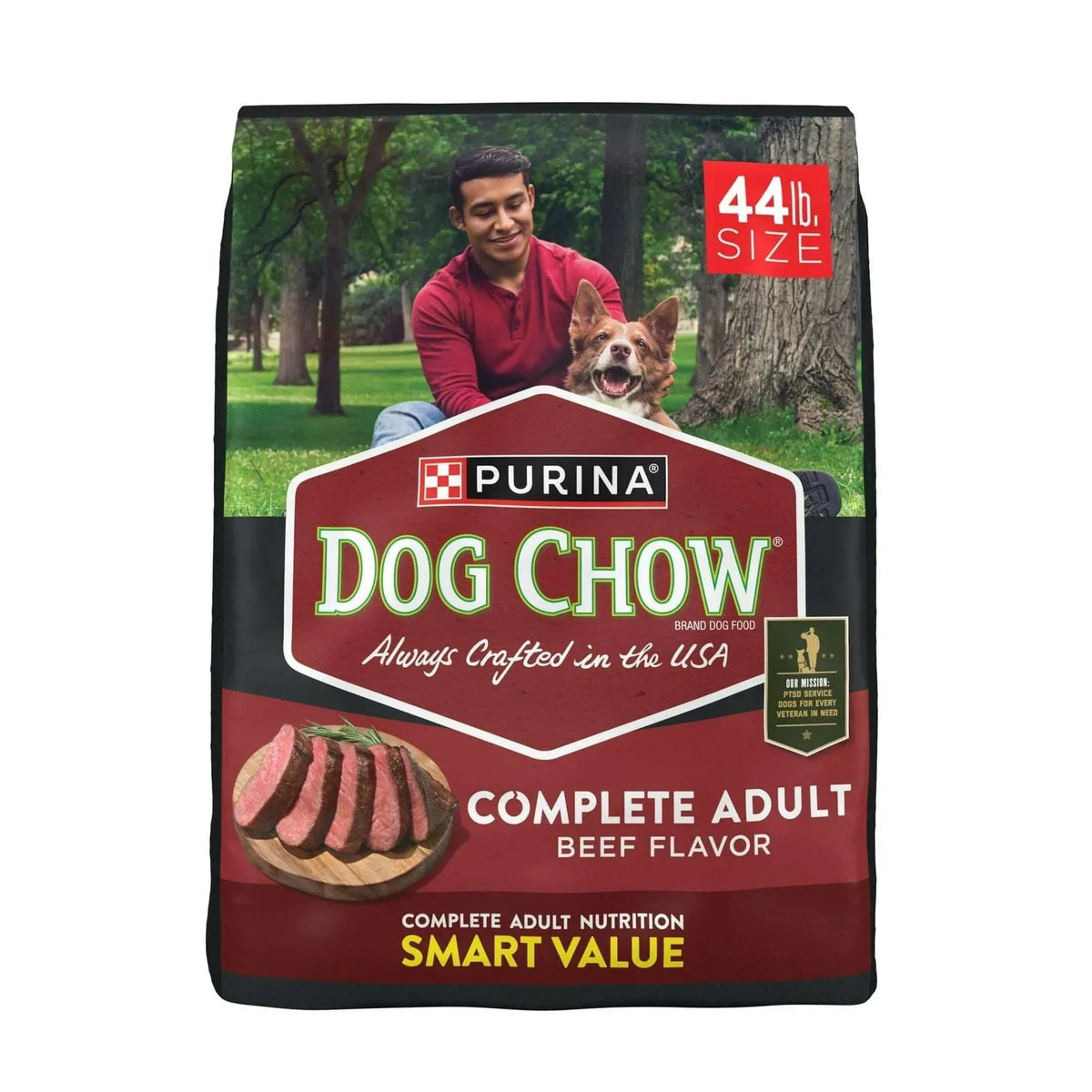 Purina Dog Chow Complete Adult Dry Dog Food for Adult Dogs, Kibble Beef Flavor