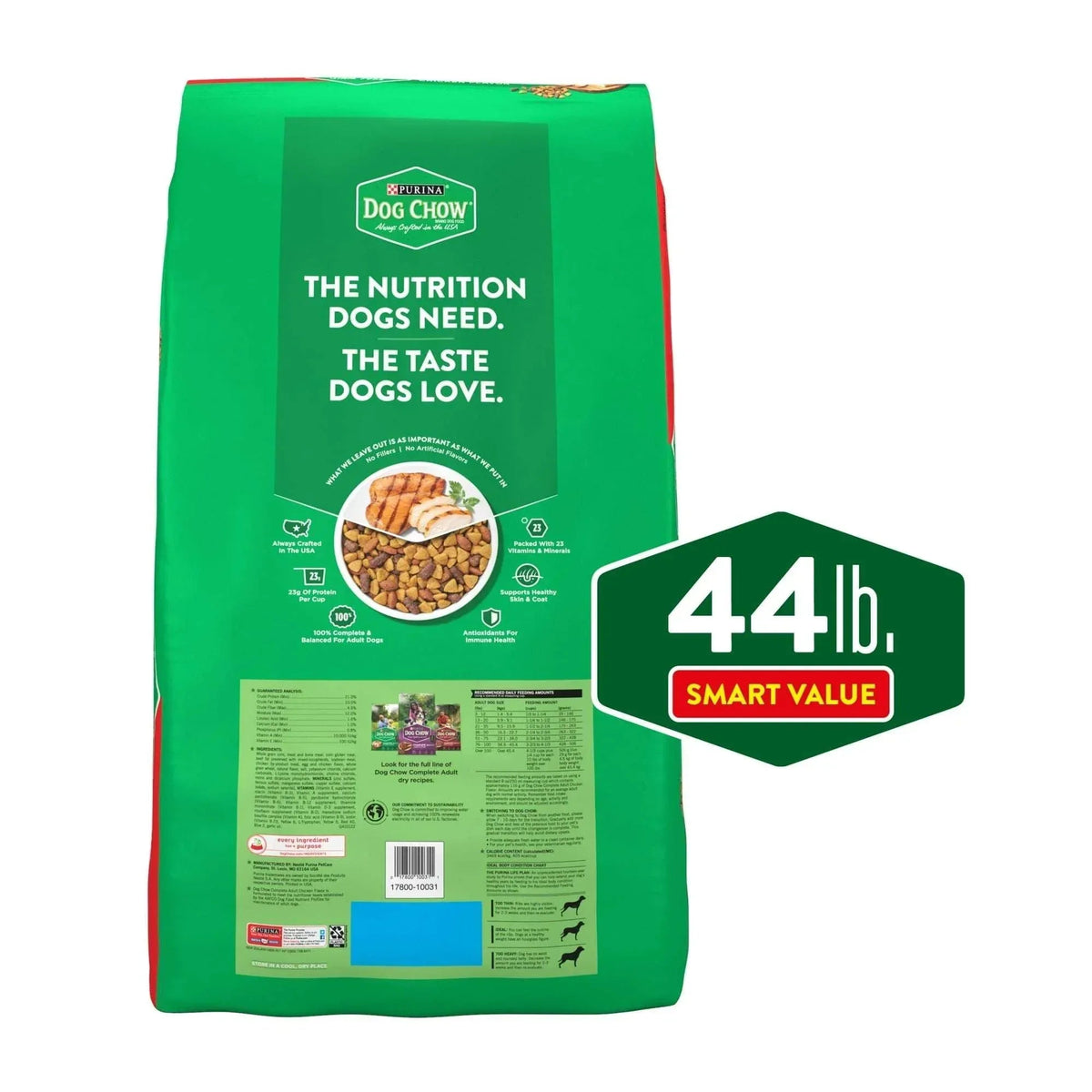 Purina Dog Chow Complete, Dry Dog Food for Adult Dogs High Protein, Real Chicken