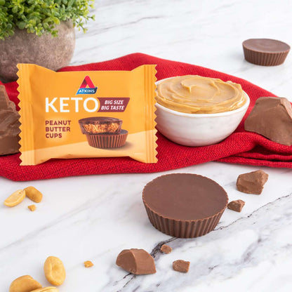 Atkins Keto Peanut Butter Cups, Gluten Free, 1.06 oz, 8 Count