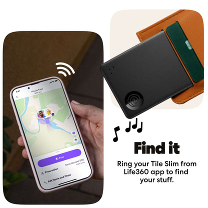 Life360 Tile Slim (2024) - 1-Pack (Blk)