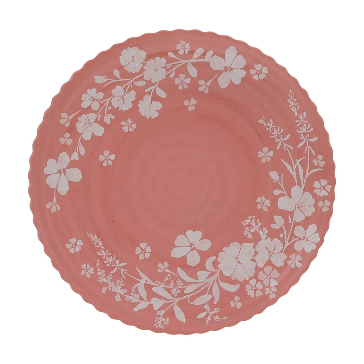 The Pioneer Woman Daisy 12-Piece Bamboo Melamine Dinnerware Set, Pink