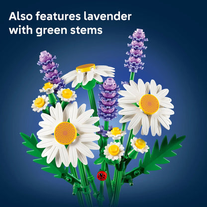 LEGO Botanicals Daisies Building Toy - Easter Gift for Kids & Adults, Ages 9+ - Kids Room Decor for Shelf or Desk, Girls & Boys - 11508