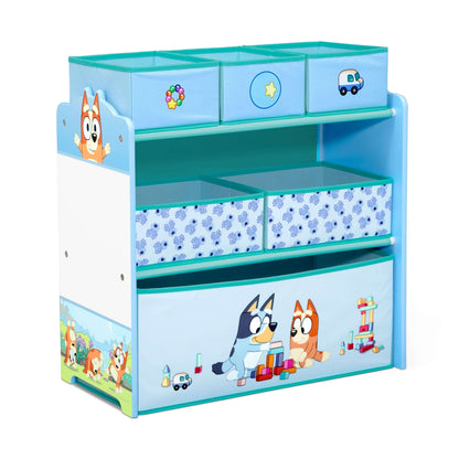 Bluey Design and Store 6 Bin Toy Storage Organizer by Delta Children