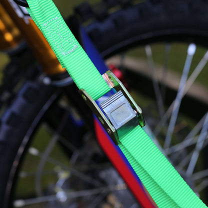 SmartStraps 1" x 10ft Standard Duty Cambuckle Tie Down Strap, Green, 4 Pack - 300lb SWL
