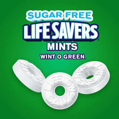 Life Savers Wint-O-Green Sugar Free Breath Mints Hard Candy - 2.75 oz