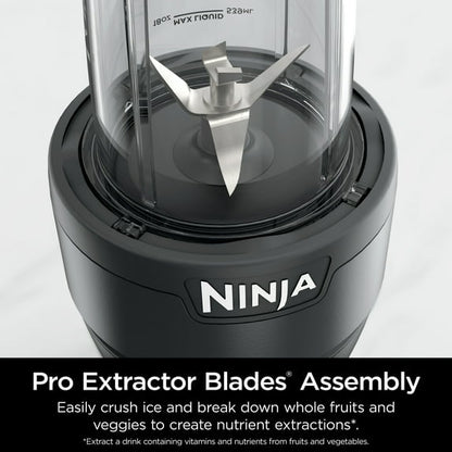 Ninja Nutri-Blender 20-Oz Personal Blender, (2) 20-Oz Dishwasher-Safe To-Go Cups, Smoothie, BN300GY Gray
