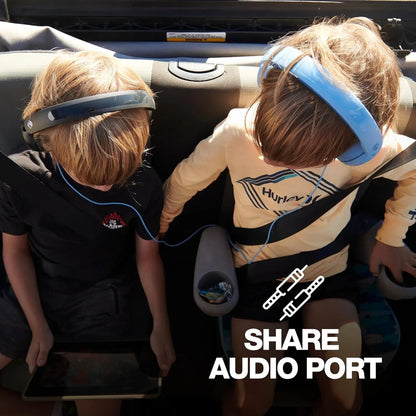 Skullcandy Grom Wireless XT Bluetooth Headphones, Designed for Kids, 3.5mm AUX Cable Included for Wired Connection, Black